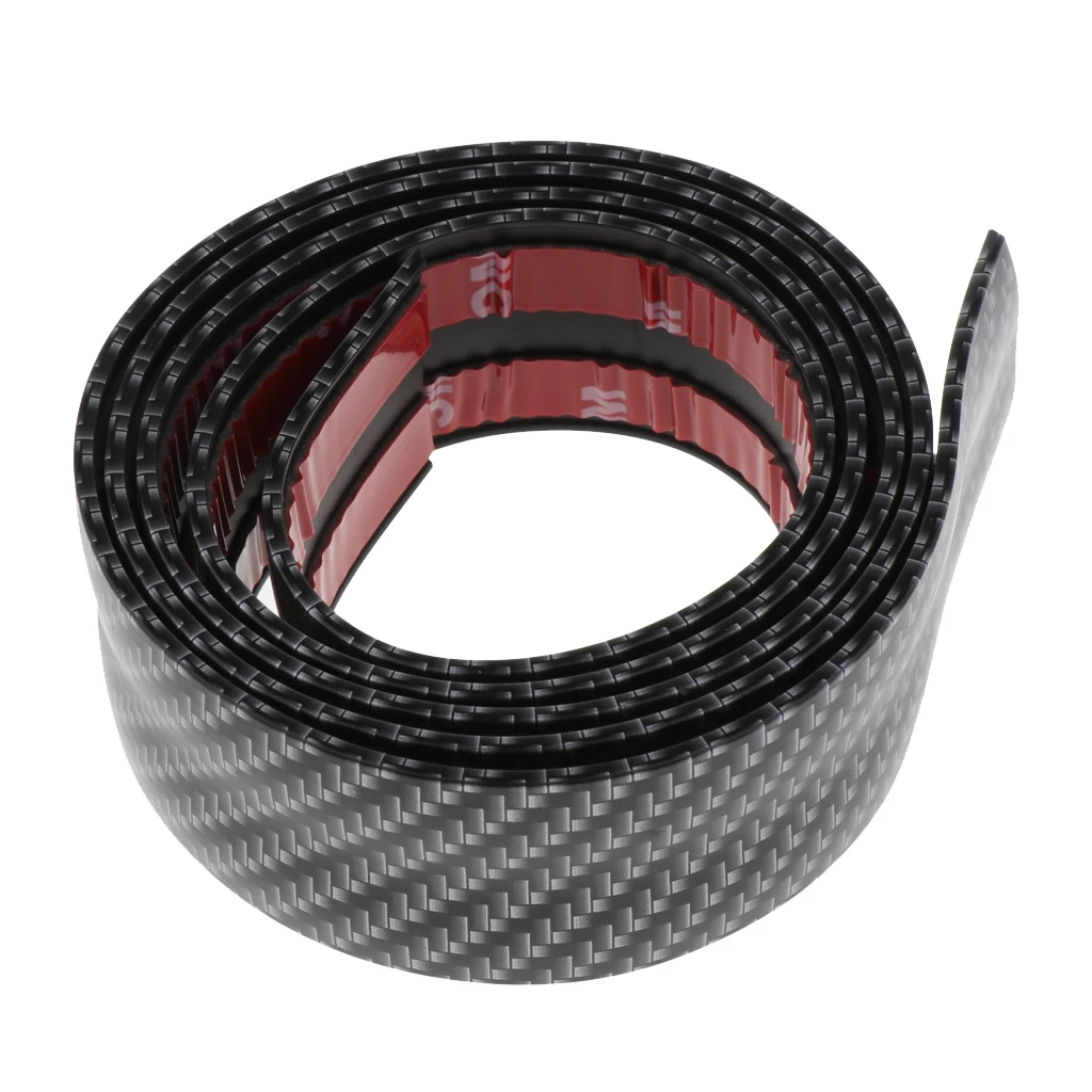 Film De Protection Seuil De Porte Voiture - Effet Fibre Carbone 3D - 5cm X 5m - Universel
