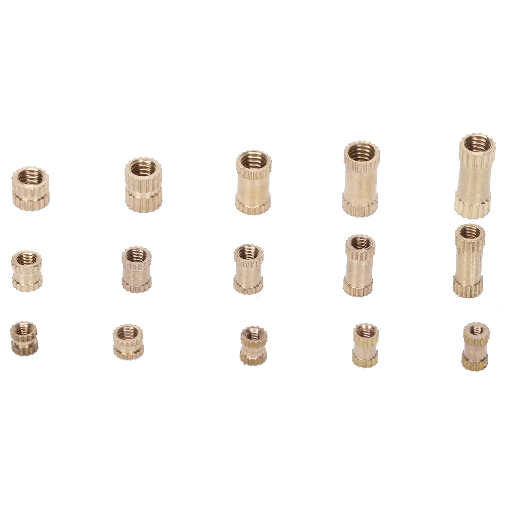 Yunnyp Brass Nut Sets 450 Pcs,Insert Nut Brass High Hardness Corrosion Resistant Knurled Injection Nut Kit Yunnyp Brass Nut Sets 450 Pcs,Insert Nut Brass High Hardness Corrosion Resistant Knurled Injection Nut Kit