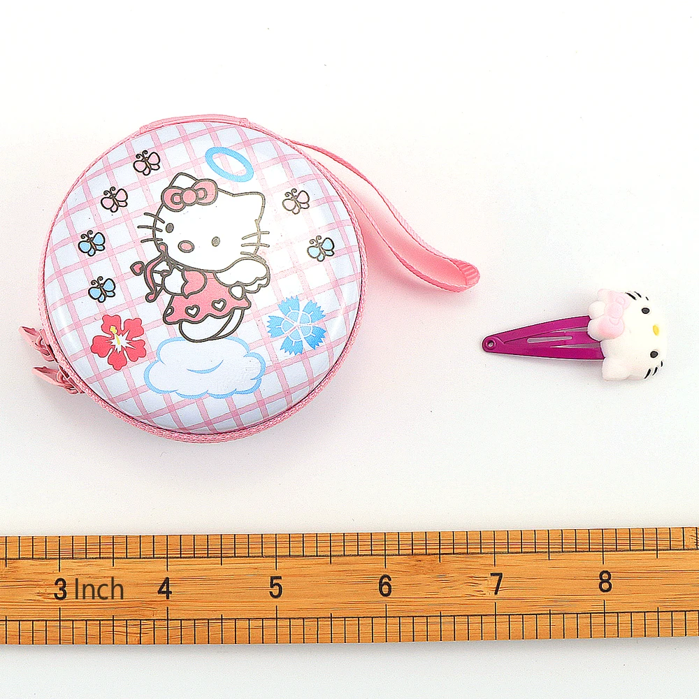 Милые детские аксессуары для волос hello kitty для девочек, детские заколки для волос с медвежонком и кроликом, эластичные резинки для волос с коробкой для хранения