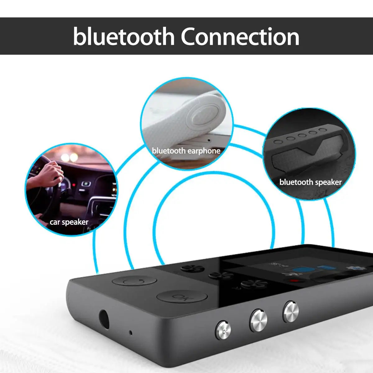 До 128 ГБ bluetooth MP3-плеер наушники HiFi fm-радио Спорт MP 4 HiFi портативный музыкальный плеер Диктофон TF карта