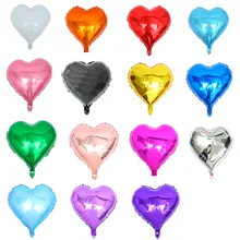 50 unidades de globos de 18 pulgadas, accesorios con forma de corazón, estrella, globo de aluminio, propuesta romántica, decoración para cumpleaños y vacaciones