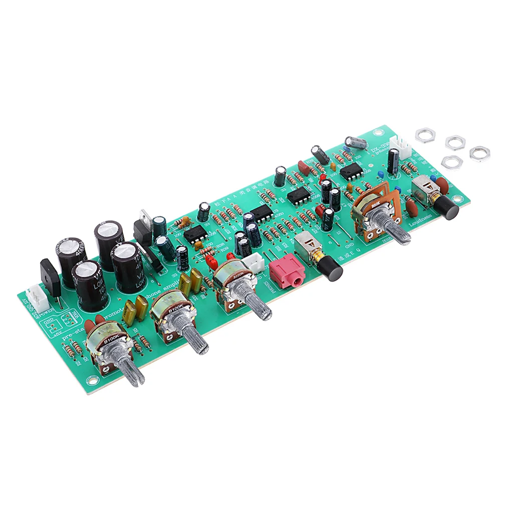DX338A HIFI Preamp Pre-amplifier Tone Board Kits Volume Control AC 12V