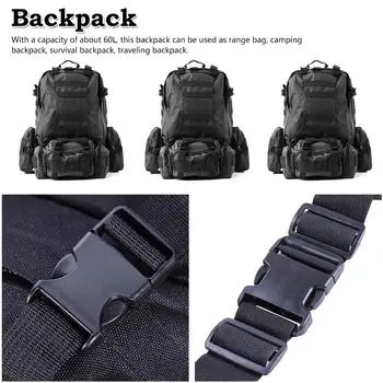 

Fashion Men's Backpack Camping Bag Outdoor Backpack Camouflage Bag Mountaineering Large Capacity Backpack
