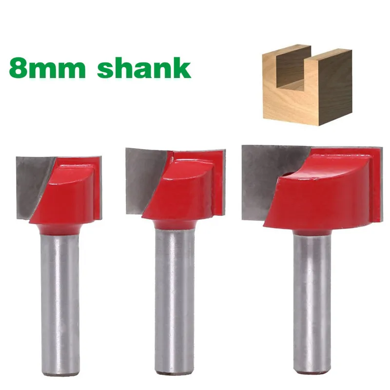 

1PC 8mm Cleaning bottom Engraving Bit solid carbide router bit Woodworking Tools CNC milling cutter endmill for wood 10mm-32mm