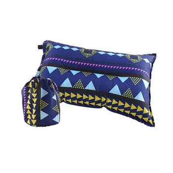 

Ethnic Style Camping Pillow Outdoor Portable Camping Tent Hiking Biking Fishing Air Cushion Automatic Inflatable Sleeping Pillow