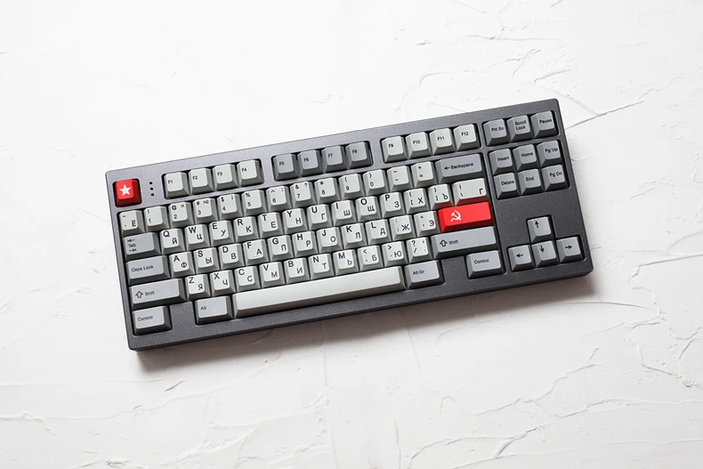Kprepublic 139 русские корни русский язык шрифт вишневый профиль краситель Sub Keycap PBT для