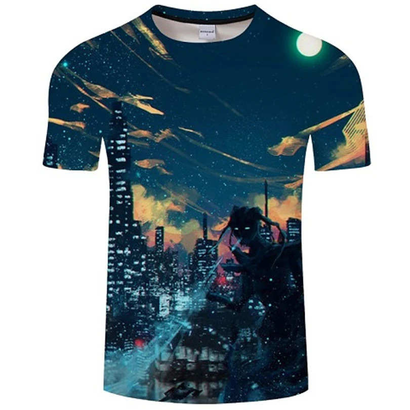 Футболка мужская с 3d рисунком пламени Повседневная тенниска черный топ коротким