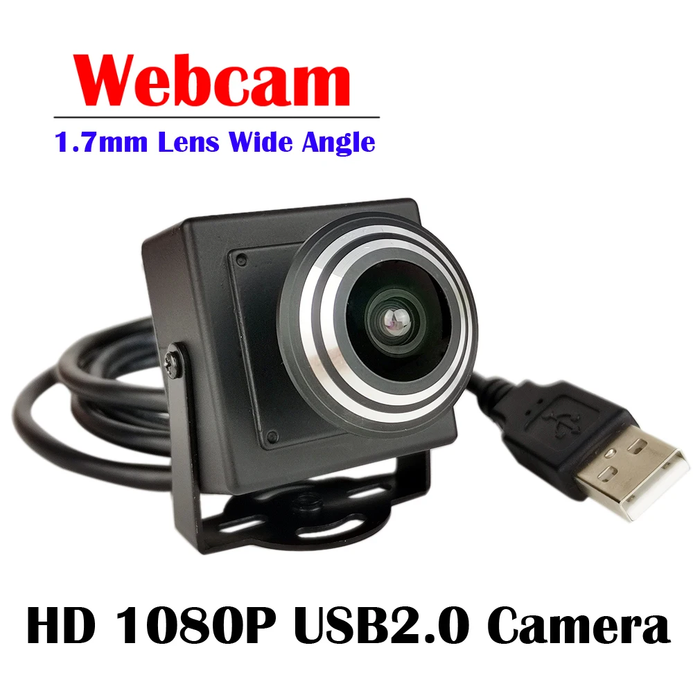 HD 1080P USB Webcam 1.7mm Wide Angle Fisheye Lens CMOS OV2710 UVC OTG Camera for Computer PC Laptops | Безопасность и защита