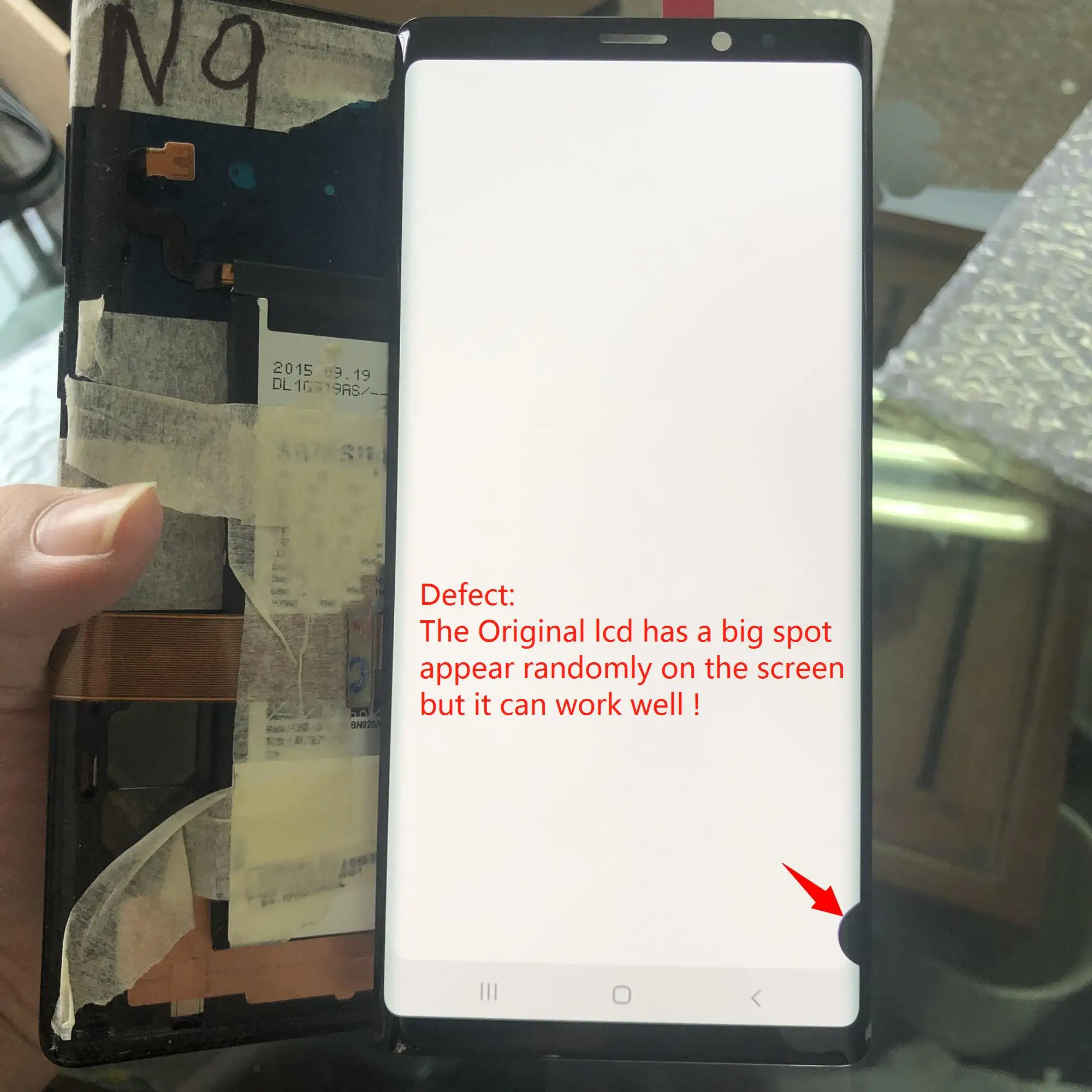 100% супер AMOLED Note 9 LCD для Samsung Galaxy Note9 с рамкой SM N960F N960F/DS дисплей сенсорным экраном