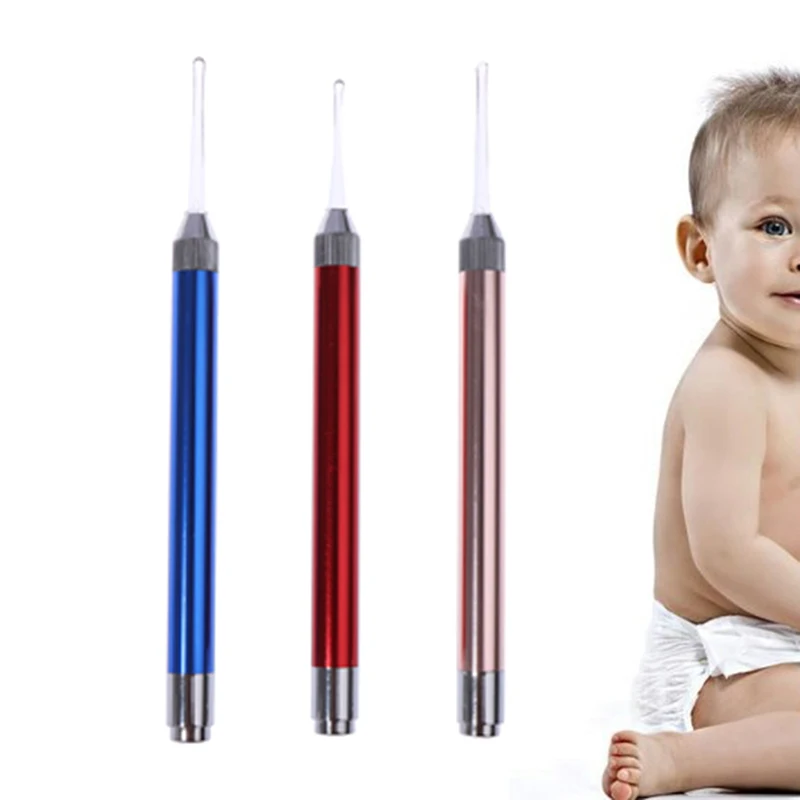 1PCS Baby Ear Cleaner Ear Wax Removal Tool Flashlight Earpick Ear Cleaning Earwax Remover Ear Curette Light Spoon