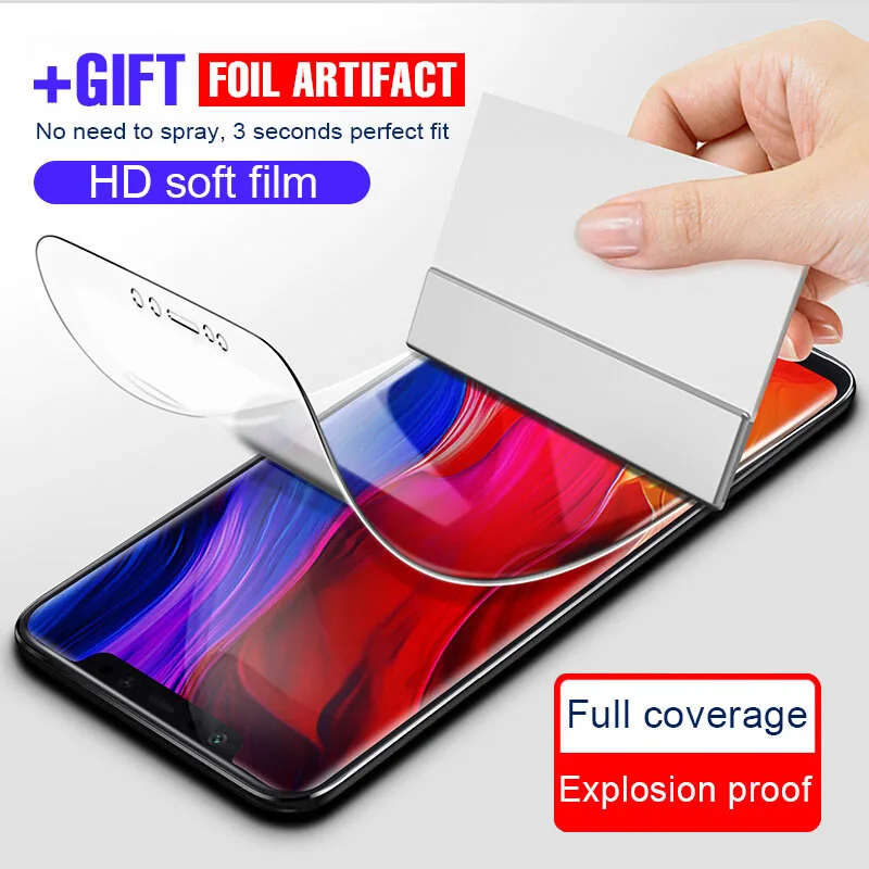 Купить Гидрогелевая пленка для Xiaomi Redmi Note 11 10 9 8T 7 Pro 9S POCO F3 защитная экрана Mi 9T  Мобильные | Защитные стёкла и плёнки для телефонов (10000003887277)