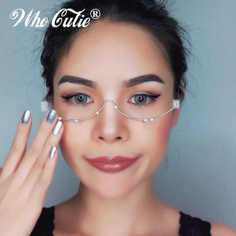 WHO CUTIE 2018 уникальный без линз фотосессия Женская проволока кошачий глаз брендовый