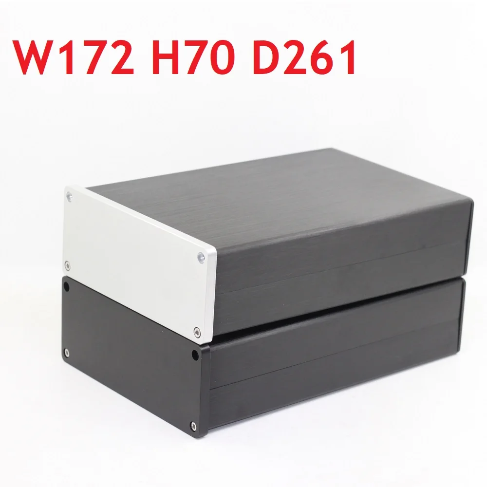 Мини Размеры Алюминий шасси W172 H70 L261 пустой Панель усилитель Корпус