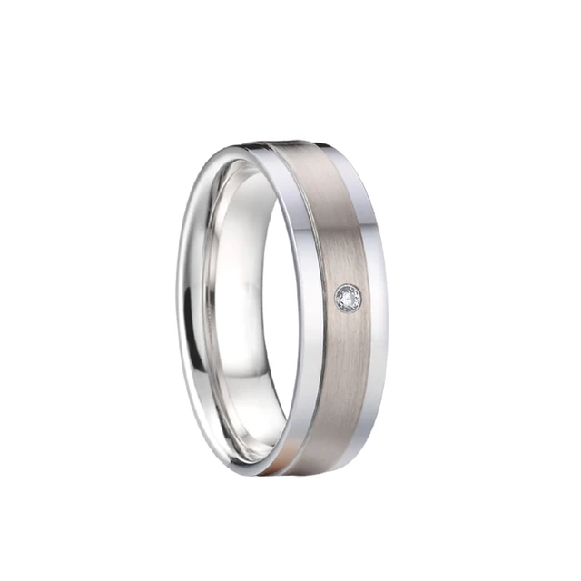 Classique USA taille 5 à 15 bijoux de mode occidentale bagues de mariage pour hommes et femmes titane Alliance amoureux Couples bague