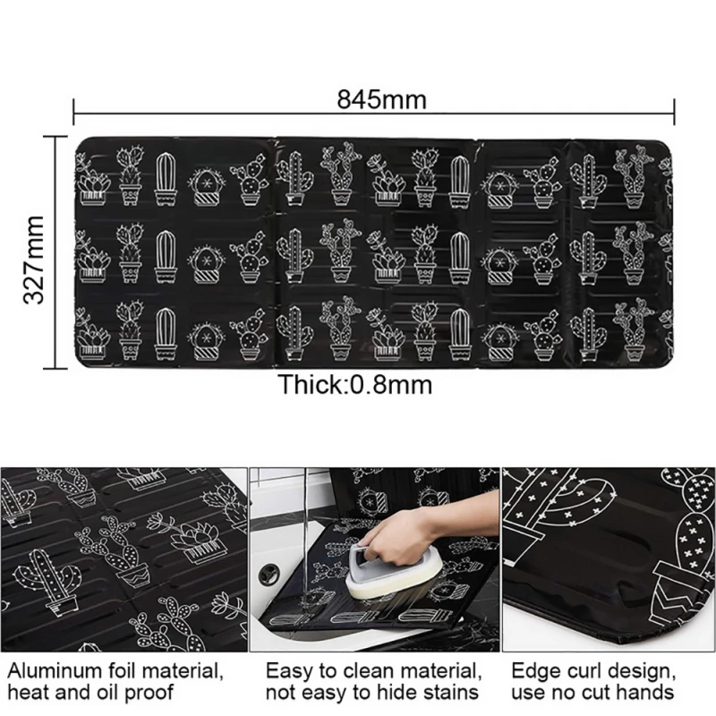HW Kitchen Anti- Splashing Oil Baffle Aluminum Foil Oil Baffle Board For Kitchen Supplies Kitchen Specialty Tools
