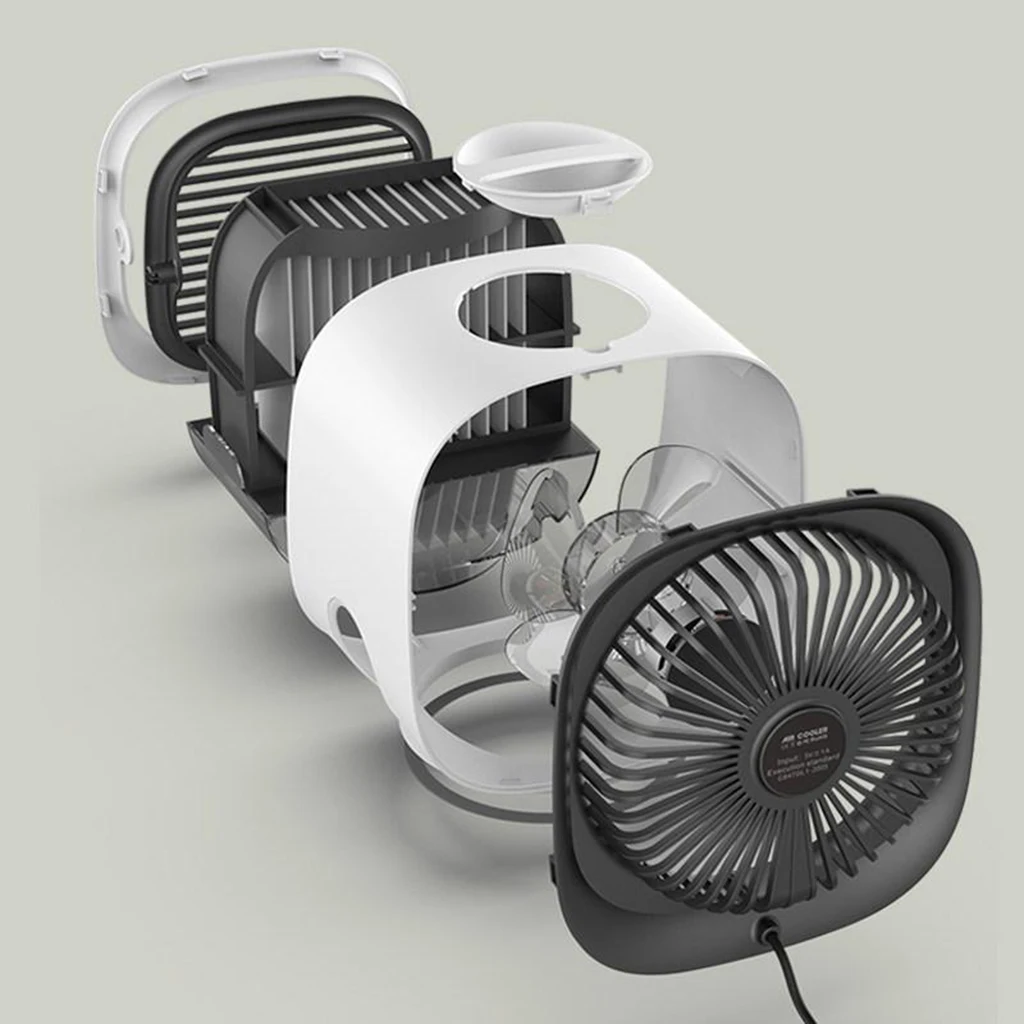 Portable Evaporative Air Cooler Fan Cooling Air Conditioner Humidifier 2Pcs Portable Summer Air Conditioner