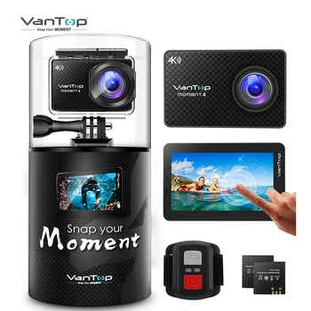 

VanTop 4K Action Camera 20MP Moment 4 Touch Screen Waterproof Camera with EIS 170° Wide Angle WiFi Sports Cam GoPro Accessories