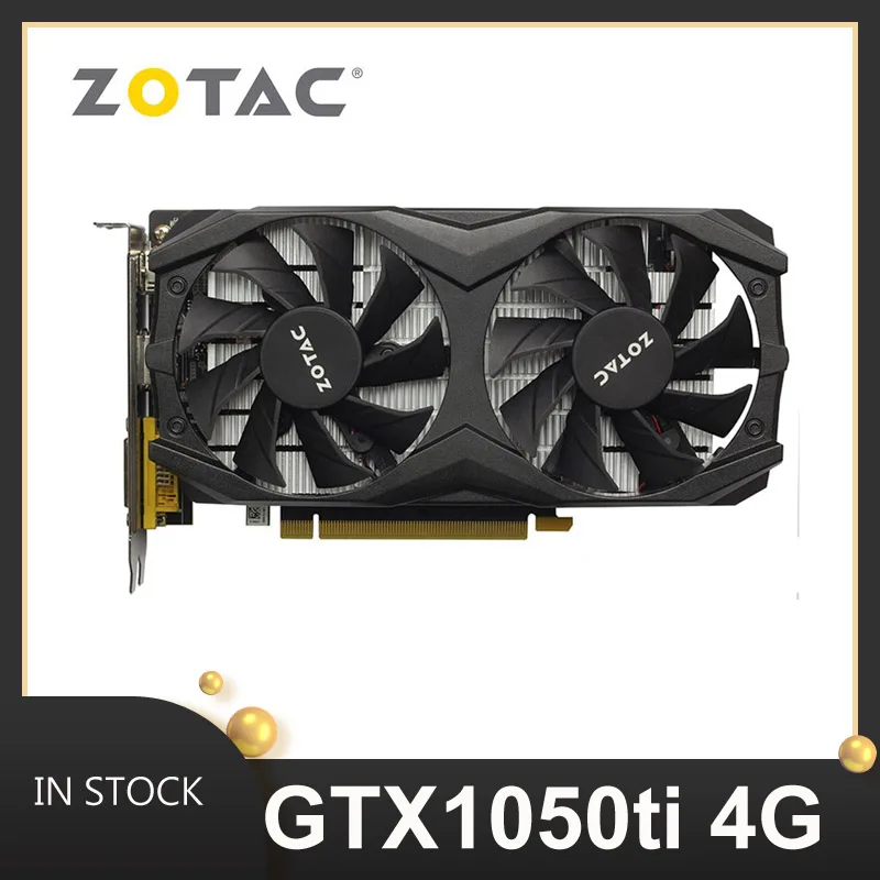 Видеокарта GTX 1050TI 4 Гб 950 бит GDDR5 Zotac графические карты для nVIDIA Geforce not gtx 1030 1650 970 750ti gpu