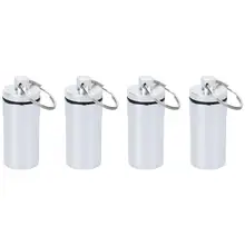 4 шт. алюминиевый сплав мини держатель для таблеток портативный брелок для таблеток водонепроницаемый чехол для таблеток