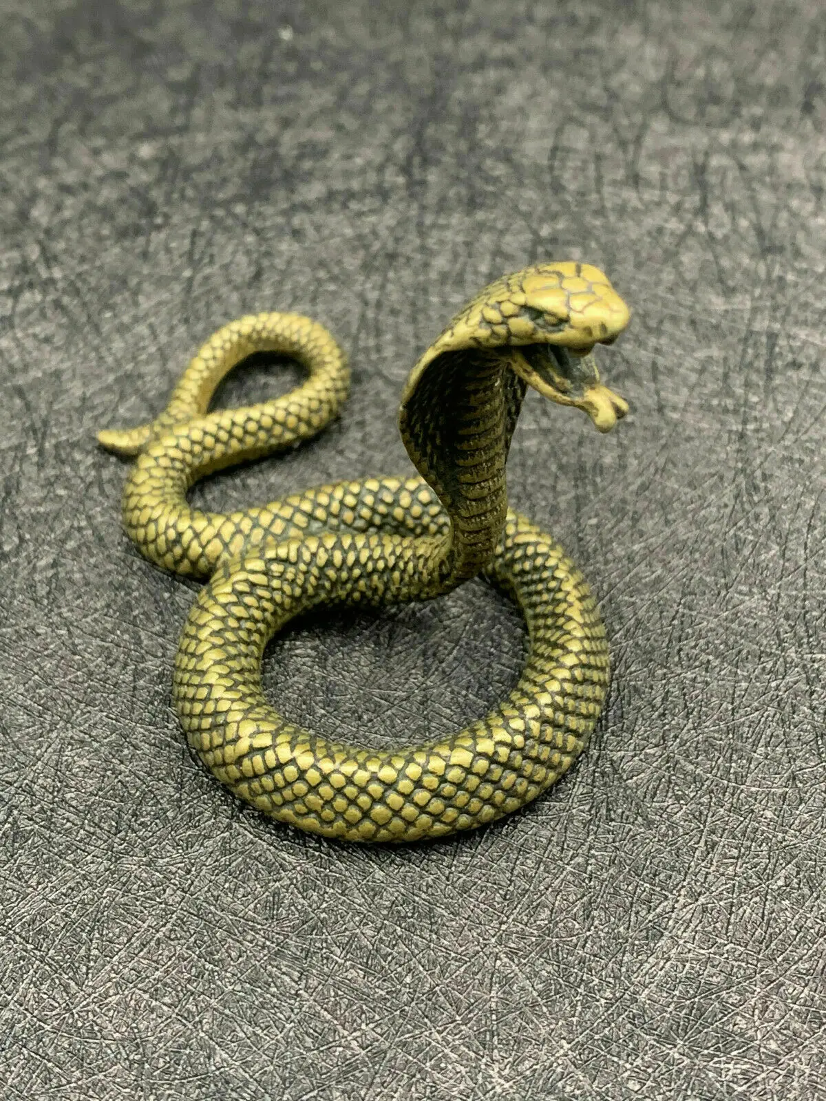 

Коллекция из Китая, твердая латунь, искусственный дом, украшения, животные, Кобра, подарки