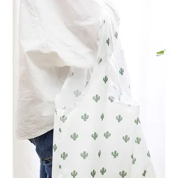 

TENMIU Foldable Portable Tote Bag Large Supermarket Shopping Bag Waterproof Shopping Bag Green Bag Storage Bag Oxford Cloth