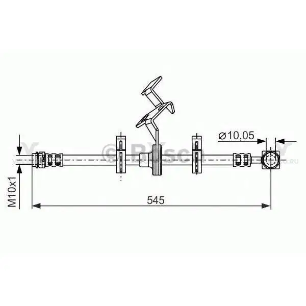 1987481077 BOSCH ТОРМОЗНОЙ ШЛАНГ