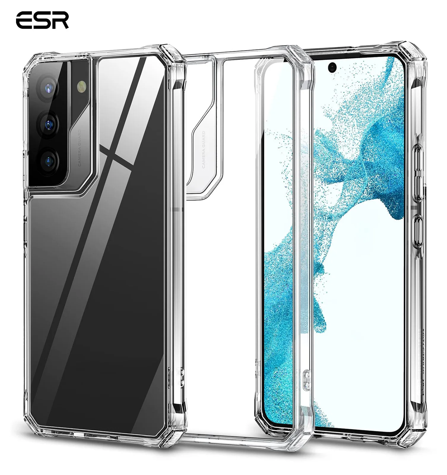 ESR for Samsung Galaxy S22 Case Shockproof Airbag Case for Samsung S22 Clear Hard Back Case Protective Bumper Phone Cover