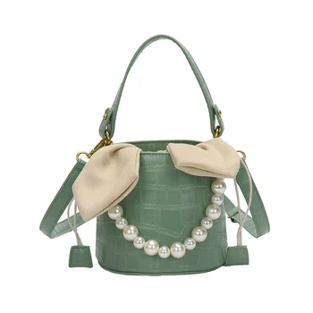 

Spring and summer new fashion single shoulder ladies bag simple wild bucket bag trendy messenger female bag