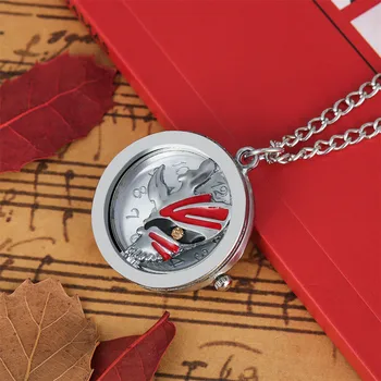 

Silver Half Mask Theme Pocket Watch for Boy Pendant Necklace Watches Cosplay Gift for Boyfriend Drop shipping
