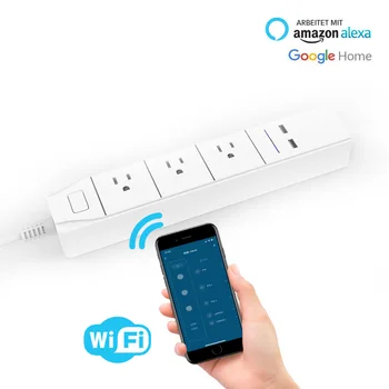 

Smart Wifi Power Strip 2 USB 3 AC Outlets US Plug Charging Station Echo Alexa Google Home IFTTT Remote Voice Control
