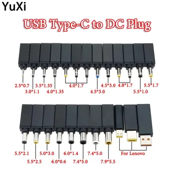 

Laptop Power Adapter Connector USB Type C Female to DC Male Plug Jack Converter For Lenovo HP Notebook Charge Conversion