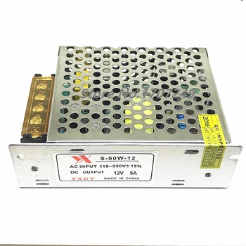 

Power Supply DC12V 5A 60W LED/communication/medical/monitoring/industrial control/ Switching Power Supply Source AC DC