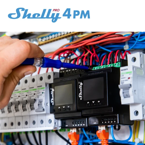 Shelly Pro 4PM 4 채널 릴레이 LAN 와이파이 스위치, 홈 시설 자동화에 적합, 원격 제어 전력 측정 2