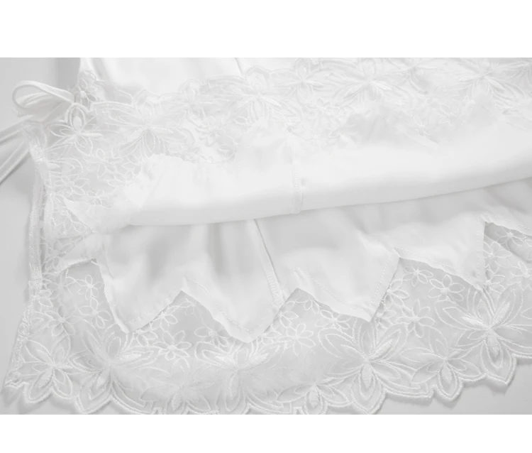 Сексуальная женская летняя ночная рубашка, ночное платье, ночная рубашка, шелковое атласное кружевное домашнее платье, ночная рубашка, женское Эротическое белье на бретельках