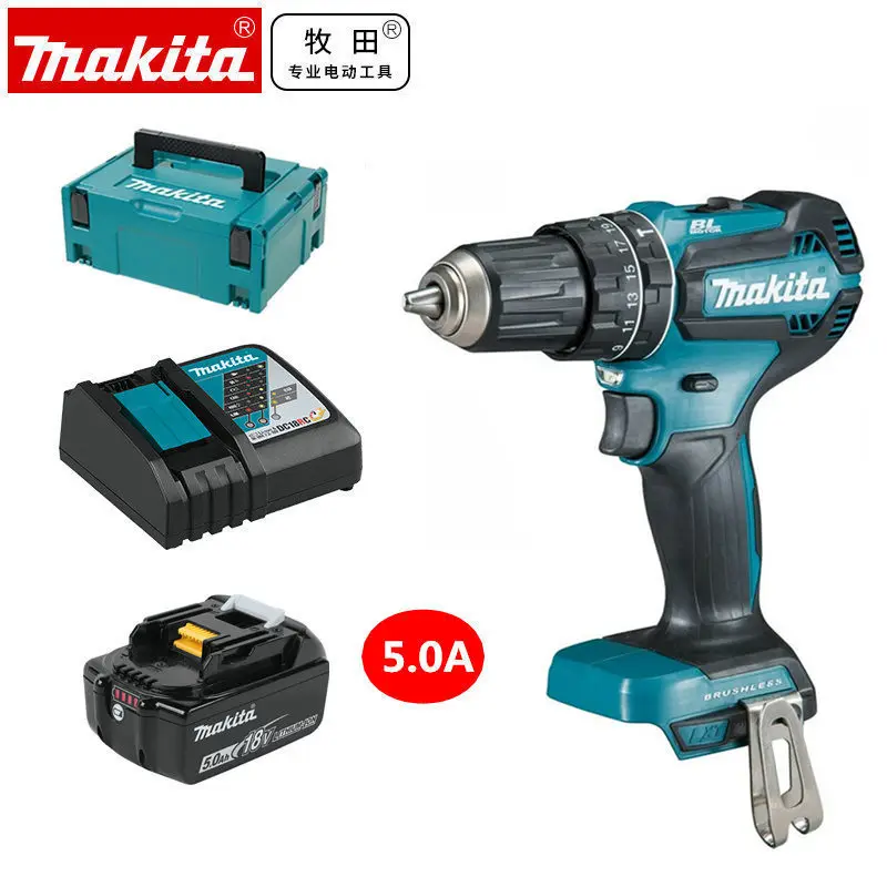 Makita DHP485 DHP485Z DHP485SFJ 18 в LXT литий-ионный бесщеточный Combi молоток дрель-голый RP DHP484 - Цвет: DHP185 E