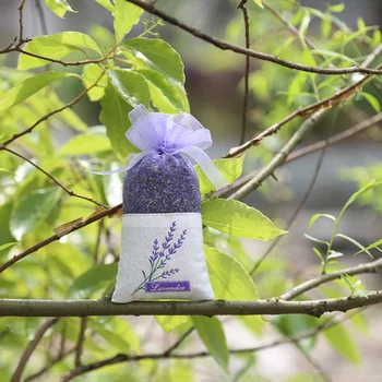 

30pcs Empty Sachets Bag Flower Printing Fragrance Lavender Sachet Bag Purse (New Style) - Light Purple