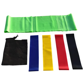 

6pcs Yoga Belt Elastic Loops Non-Slip Expander Workout Exercise Resistance Band Durable Latex Training Tension Fitness Equipment