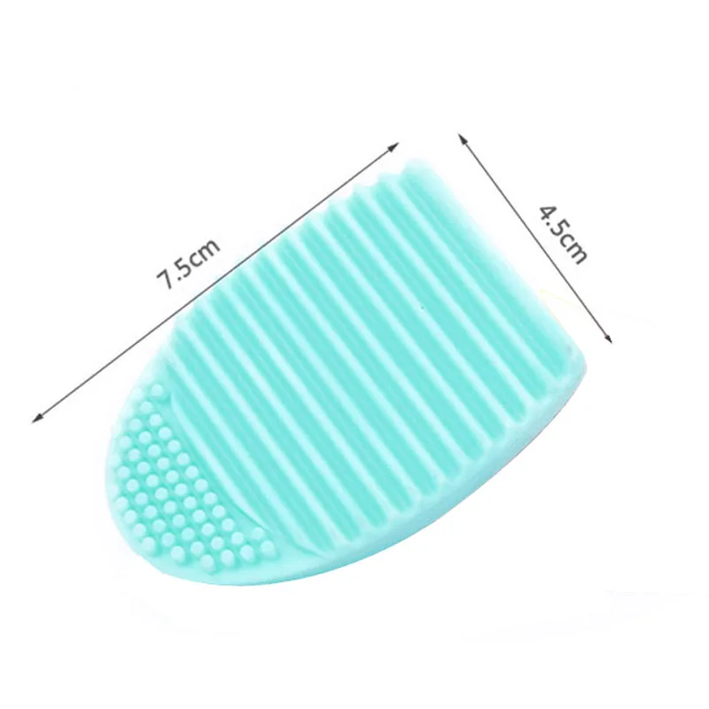 Силиконовая очистка яиц, Очищающий Инструмент для очищения кожи, очищающая доска, ручная мини-доска для путешествий, щетка для мытья, очищающая щетка SU235 - Цвет: blue