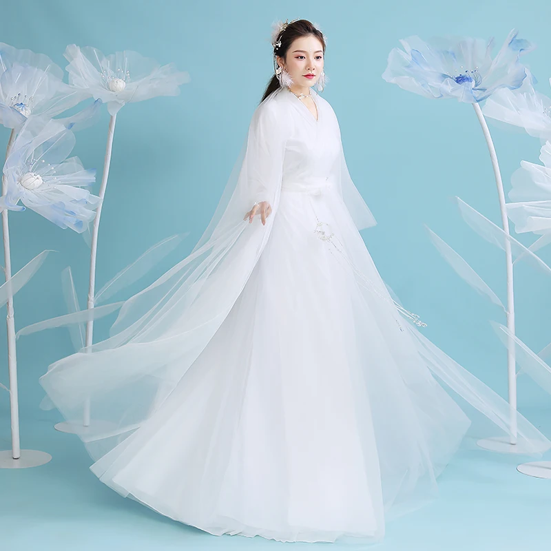 Китайский стиль hanfu женское платье шикарный и стильный женский костюм для