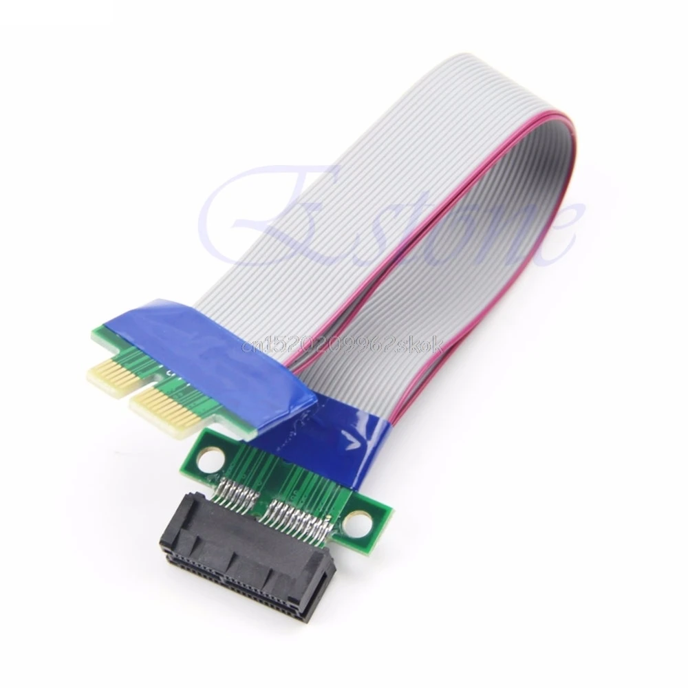 Cable Length: 17cm Computer Cables Gold Plated Contacts 1PC PCI-e PCIe Riser Card Extender Extension Ribbon Cable