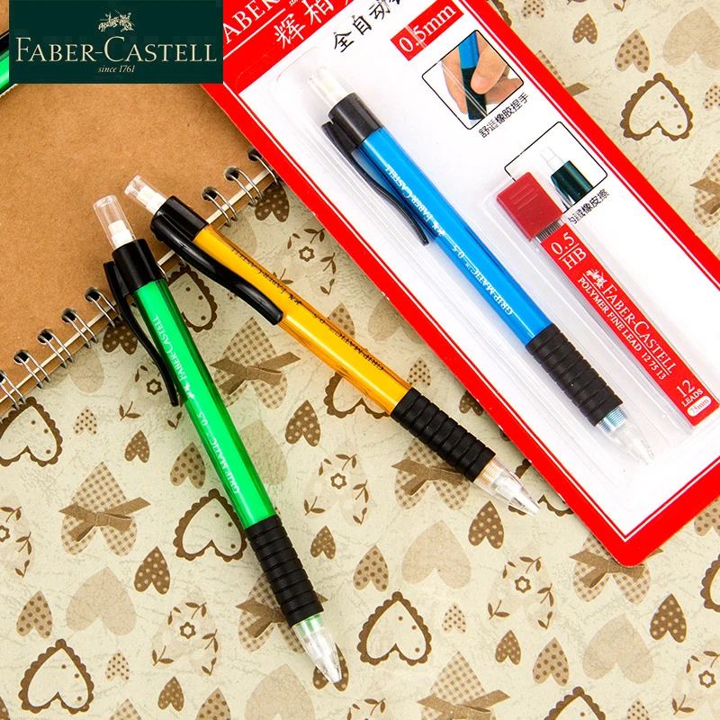 Faber Castell 1338 пластиковый механический карандаш Канцелярский набор 0,5 мм автоматические карандаши с грифель для карандаша для детей Подарки Поставки