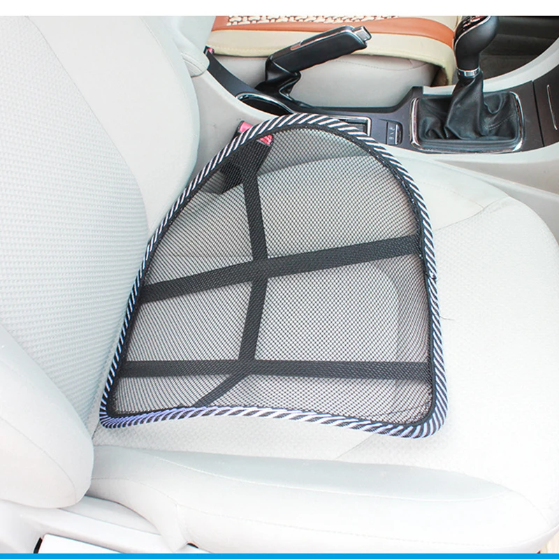 의자 뒤로 지원 마사지 쿠션 메쉬 릴리프 요추 받침대 자동차 트럭 사무실 홈 쿠션 좌석 의자 요추 뒤로 지원 의자