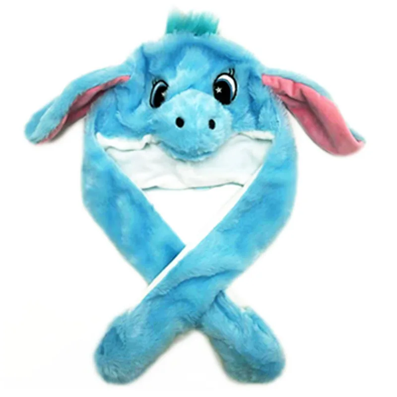 Уши движущийся плюшевый кролик шляпа танец шляпа-колпак творческие игрушки для детей - Цвет: P6