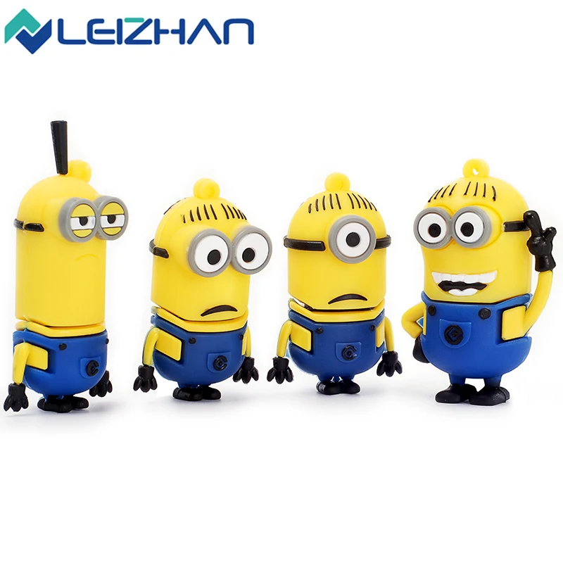 Интересный Флешка в форме героя мультика usb флэш накопитель 64 ГБ 32 16 8 4 Забавный