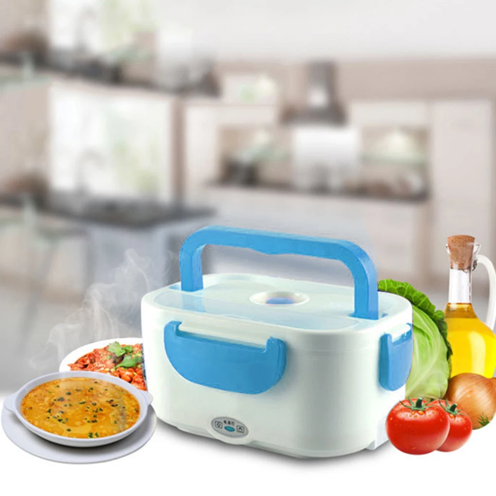 Electric Heating Lunch Box Portable Food Warmer Heater Home Office Plastic Thermal Food Container EU US Plug