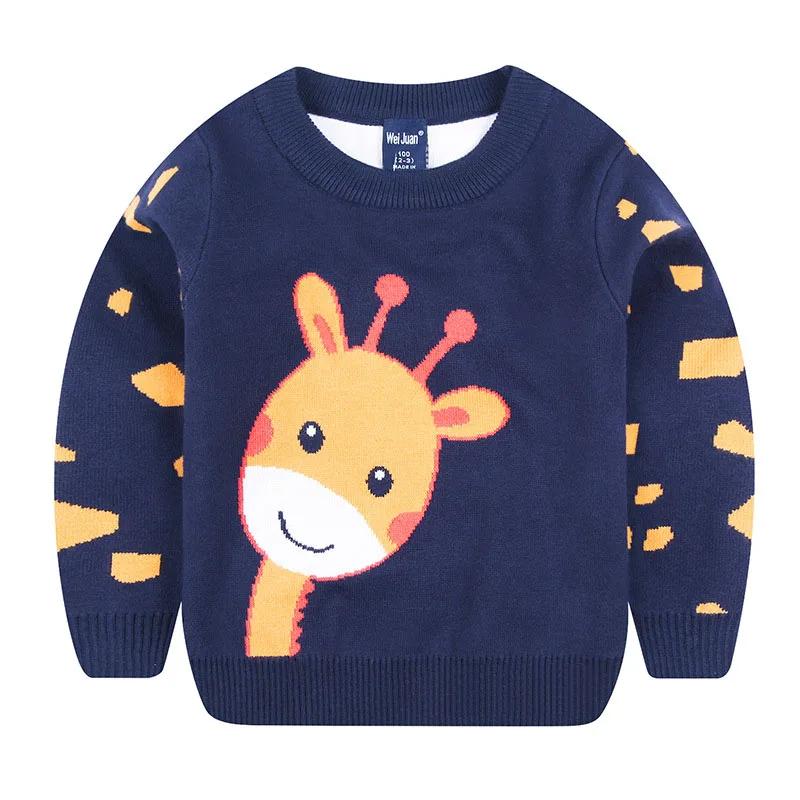 

2020 Spring Boys Girls Sweater Embroidered Casual Outwear children knitted Kids Pullover Clothes Jumper Baby Sweaters