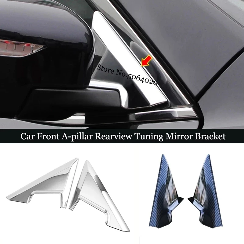 ABS For Nissan X Trail X-trail T32 2014-2019 Front A-pillar Mirror Bracket Trim Frame Cover Decorative Car Accessories styling