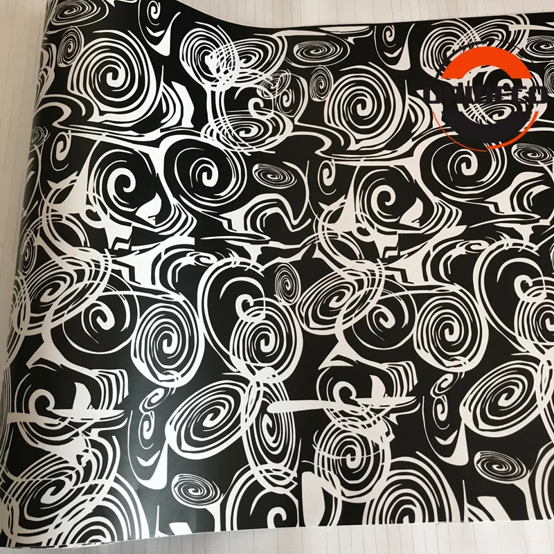 Annual ring black white camo vinyl car sticker 8