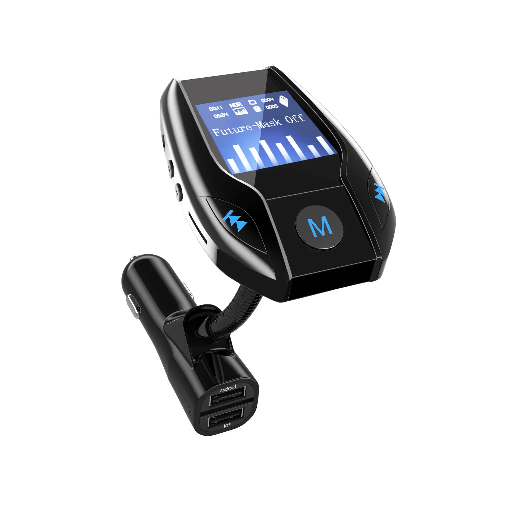 HiMISS беспроводной автомобильный Bluetooth fm-передатчик MP3 радио адаптер автомобильный комплект USB зарядное устройство