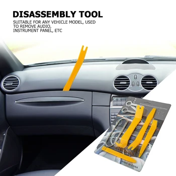 

10pcs Car Radio Door Clip Panel Trim Dash Audio Removal Pry Set Car Repair Tool Plastic Trim Panel Dashboard Removal Tool